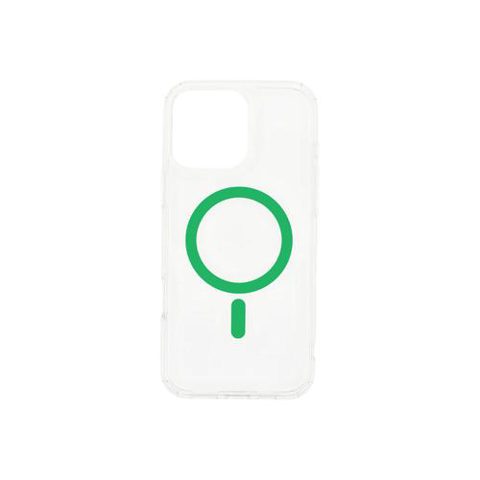 Husa protectie spate Dviced DV511024, Magsafe, pentru iPhone 16 Pro (Verde/Transparent)