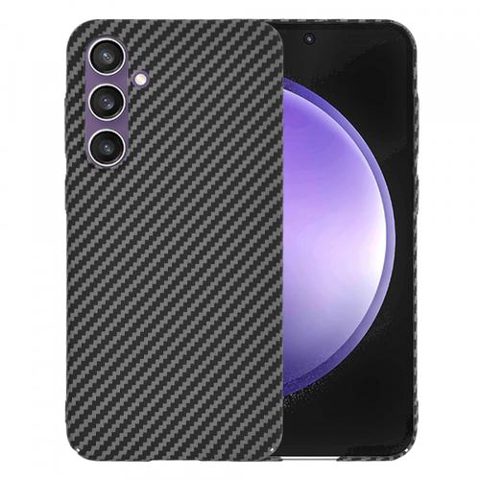 Husa pentru Samsung Galaxy S23 FE S711, Techsuit, Carbonite FiberShell, Neagra