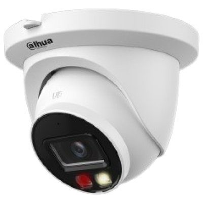 Camera dome IP Dahua IPC-HDW2649TM-S-IL-0280B, 6 MP, lentila fixa 2.8 mm, Smart Dual Light (IR/WL 30 m), AI WizSense, slot card, microfon, IP67, PoE