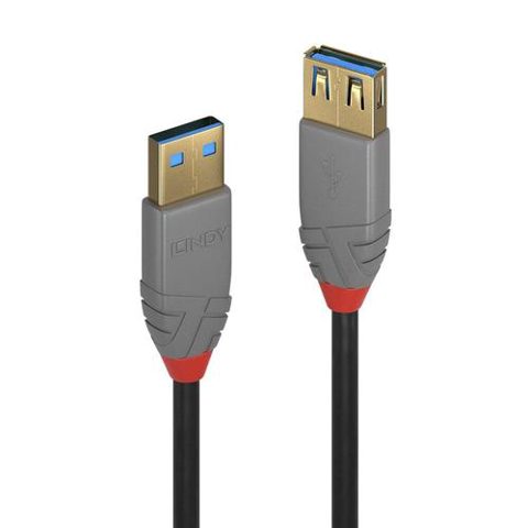 Cablu de date Lindy LY-36760, 0.5m, USB 3.2 Type A, 5Gbps
