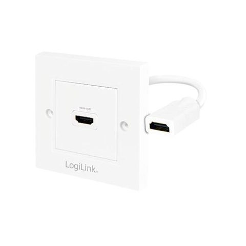 Priza video LOGILINK AH0014, HDMI - HDMI, 4K UHD/30Hz (Alb)