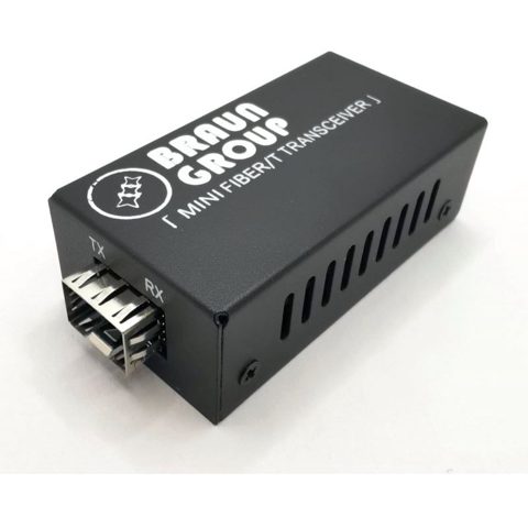 Mini Media Convertor SFP Braun Group MGTR-SFP, cu port SFP 10/100/1000M si port RJ45