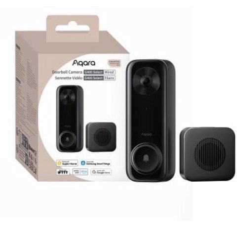Sonerie Video 2K Aqara Doorbell Camera G400 Select, 2MP, PoE, WiFi 6, Recunoastere faciala, Aqara 6978350350639