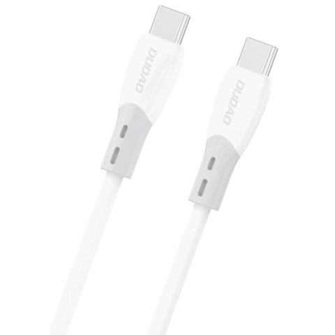 Cablu Date si Incarcare USB-C - USB-C Dudao L25SC, 60W, 1m, Alb