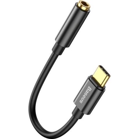 Adaptor Audio Baseus CATL54-01, USB Type-C - Jack 3.5 mm (Negru)