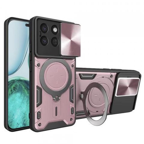 Husa pentru Honor X8c, Techsuit, CamGuard Pro, Roz Aurie