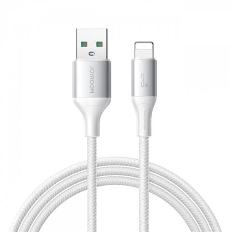 Cablu Date/Incarcare Joyroom S-A28 Flash, USB-A - Lightning, 18W, 2m (Alb)