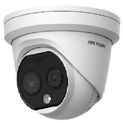 Camera bullet IP cu termoviziune Hikvision DS-2TD1217B-3/PA(B) pentru masurarea temperaturii corpului, PoE