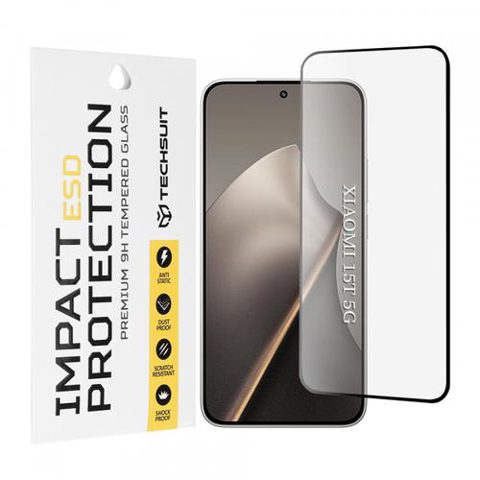 Folie de protectie Ecran Techsuit pentru Xiaomi 15T, Sticla Securizata, Full Glue