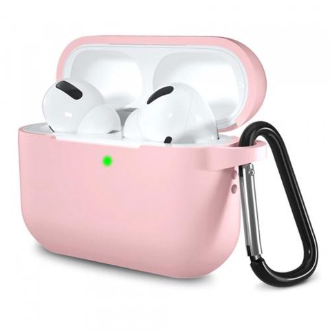 Husa Techsuit Silicone Case pentru Apple AirPods Pro Series (Roz)