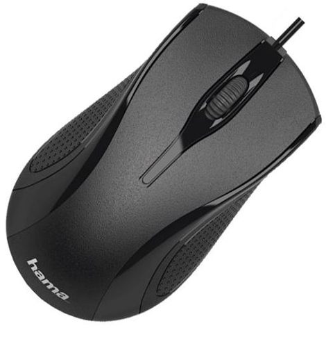 Mouse Optic HAMA MC-200, 1200 dpi (Negru)