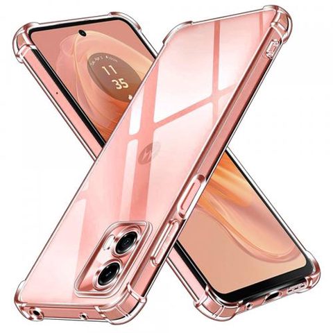 Husa pentru Motorola Moto G04s / E14 / G04 / G24, Techsuit, Shockproof Clear, Transparenta