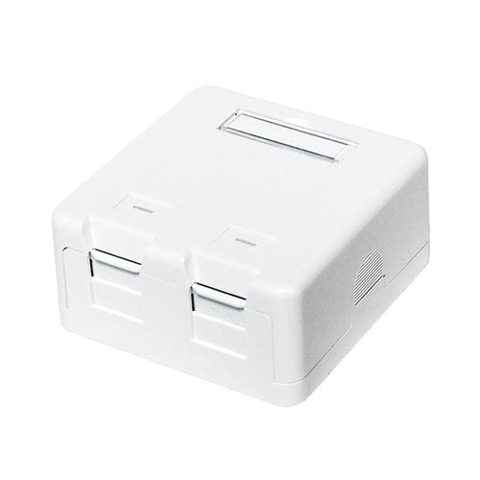 Modul pentru panou de conexiuni cu montare pe suprafata , Logilink , UTP 2 porturi , alb