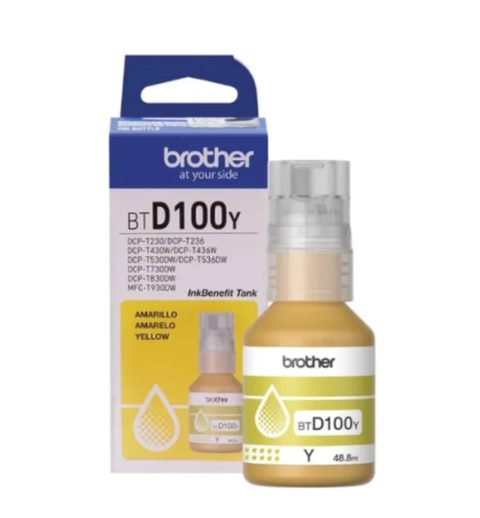 Cartus cerneala Brother BTD100Y, 5.000 pagini (Galben)
