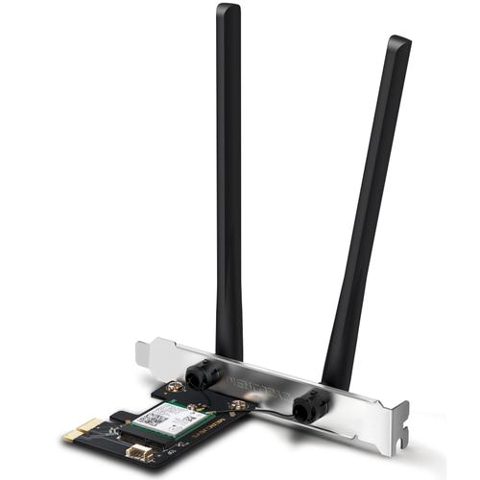Placa de retea wireless Mercusys MA80XE, AX3000, PCIe, Dual-Band, Wi-Fi 6 , Bluetooth 5.2, MU-MIMO