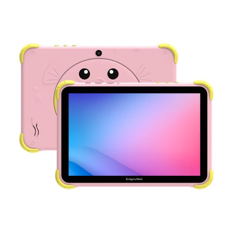 Tableta Kruger&Matz FUN 1008, Procesor Unisoc Tiger T310 Quad-Core, Ecran IPS 10.1inch, 4GB RAM, 64GB Flash, 5MP, Wi-Fi, Bluetooth, 4G, Android (Roz)