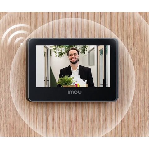 Vizor de usa Wi-Fi 6 Imou VD1-5M0S, 5MP, display 4.3 inch, slot microSD, aplicatie