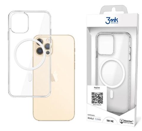 Husa MagSafe pentru Apple iPhone 16 Pro Max, 3MK, MagCase, Transparenta