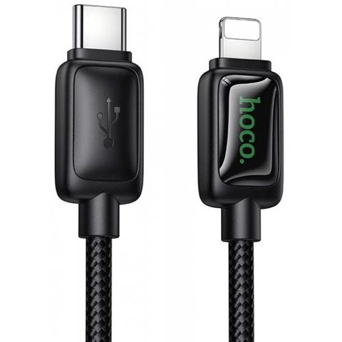 Cablu Date/Incarcare HOCO U146, USB-C - Lightning, 30W, 1.2m (Negru)