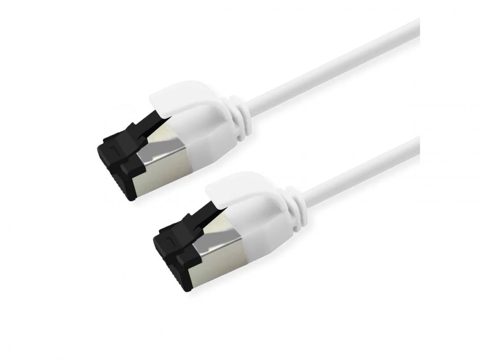 Cablu de retea RJ45 Slim U/FTP Cat. 8.1 (Class I) LSOH 3m Alb, Roline 21.15.3276