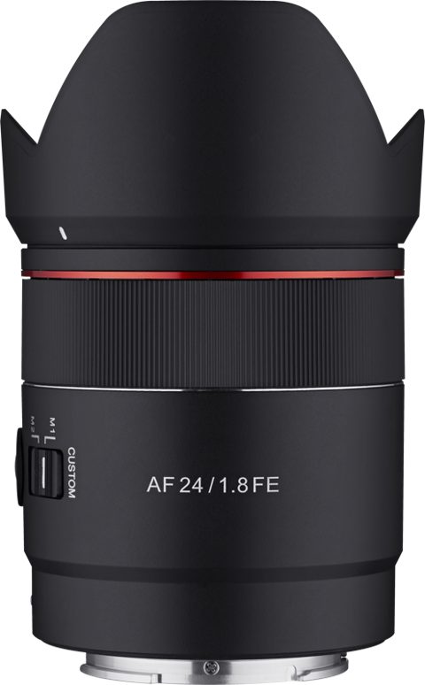 Obiectiv Samyang AF 24mm F/1.8 FE, Autofocus, montura Sony FE (Negru)