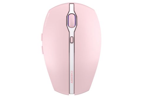 Mouse Optic Cherry Gentix BT, Bluetooth, 2000 DPI (Roz/Alb)