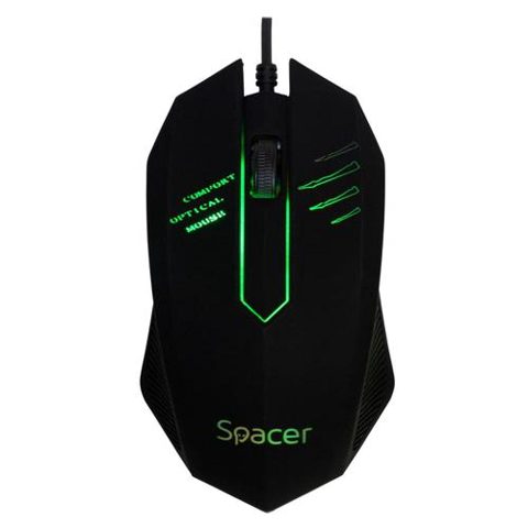 Mouse Gaming Spacer SPMO-M20, 1000 dpi, RGB (Negru)