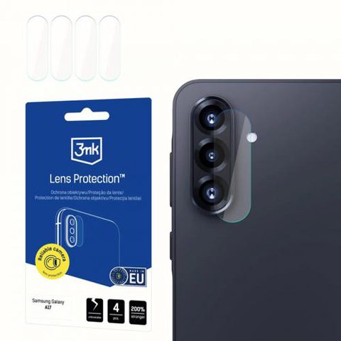Folie de protectie Camera Spate 3MK Protection pentru Samsung Galaxy A17 5G, Sticla Securizata, Set 4 bucati