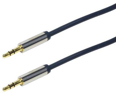 Cablu Audio LogiLink CA10300, Jack 3.5 mm - Jack 3.5 mm, 3 m (Albastru)