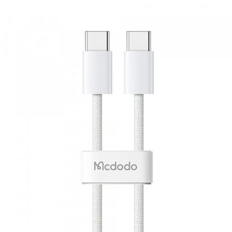 Cablu Date si Incarcare USB-C - USB-C McDodo CA-5690, 60W, 1m, Alb