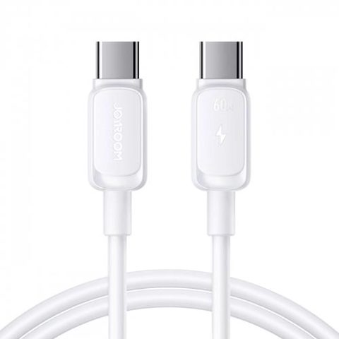 Cablu Date si Incarcare USB-C - USB-C Joyroom S-A14, 60W, 1.2m, Alb