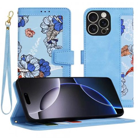 Husa pentru Apple iPhone 16 Pro Max, Techsuit, FlipCraft, Bleu