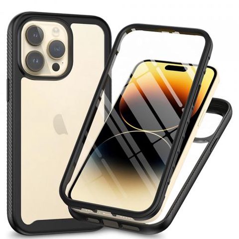 Husa pentru Apple iPhone 15 Pro, Techsuit, Defense360 Pro, Neagra