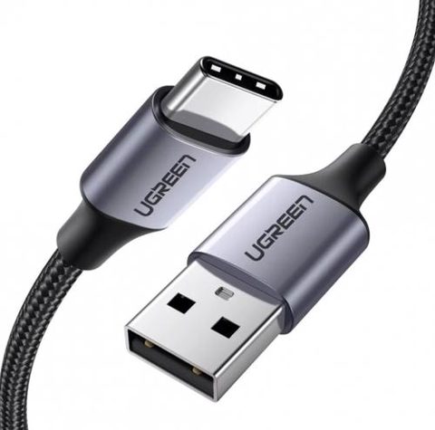 Cablu Date si Incarcare USB-A - USB-C UGREEN US288, 60W, 0.25m, Negru