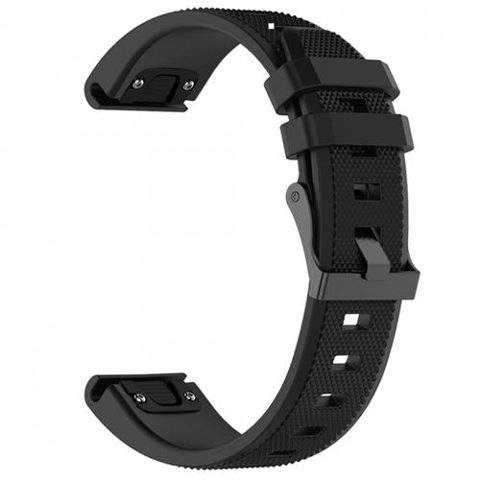 Curea Techsuit W058 pentru Garmin Watch Fenix / Forerunner Series, 22mm, Neagra