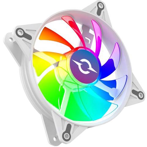 Ventilator AQIRYS Cetus 4M-12IL09W-RGB, 120 mm, iluminare RGB