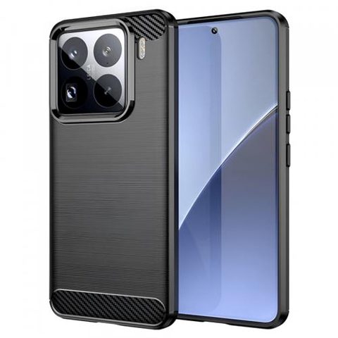 Husa pentru Xiaomi 15 Pro, Techsuit, Carbon, Neagra