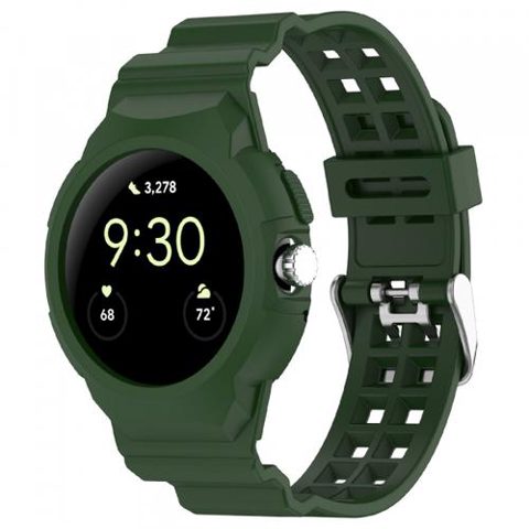 Curea Techsuit W065 pentru Google Pixel Watch 3 41mm / Watch 2 / Watch, Verde