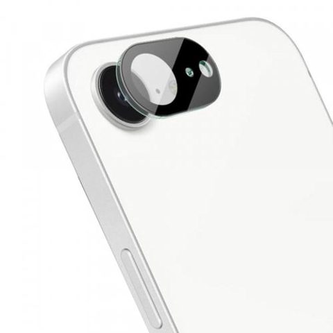 Folie de protectie Camera Spate Techsuit pentru Apple iPhone 16e, Sticla Securizata, Neagra