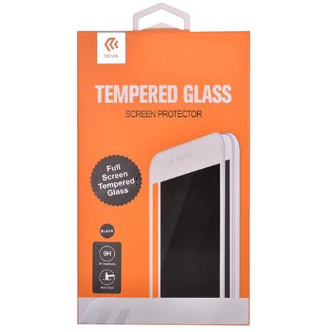Folie Devia Frame Sticla Temperata compatibila cu Huawei P40 Lite, Negru