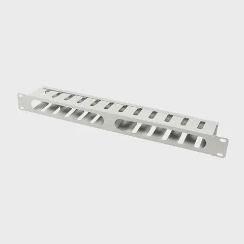 Panou gestionare cabluri Logilnk, tip masca orizontala perforata / masca orizontala cu capac detasabil, 19 inch, 1U