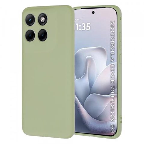 Husa pentru Motorola Edge 70 Fusion, Techsuit, SoftFlex, Verde Matcha
