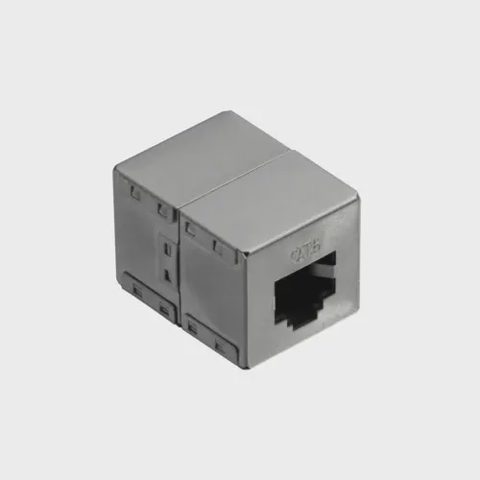 Adaptor cu carcasa metalica LogiLin , Inline 1:1, Cat.6 RJ45, STP