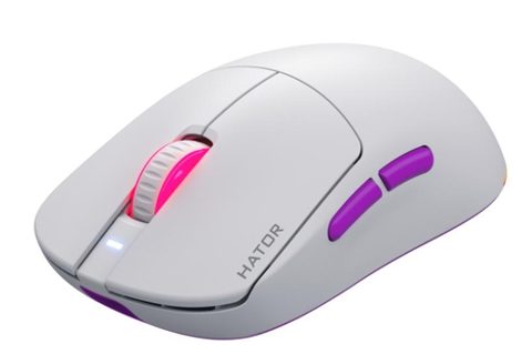 Mouse Hator Quasar 3 ULTRA, Wireless, Bluetooth, Wired (Alb/Mov)
