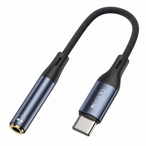 Adaptor Audio USB-C - 3.5mm Yesido YAU38 (Negru)