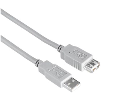 Cablu de extensie Hama 200905, USB A, 1.5m (Gri)