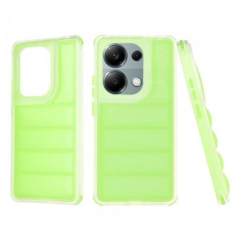 Husa pentru Xiaomi Redmi Note 13 Pro 4G / Poco M6 Pro 4G, Techsuit, Wave Shield, Verde