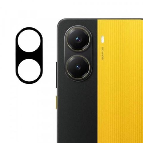 Folie de protectie Camera Spate Techsuit pentru Xiaomi Poco X7 Pro, Sticla Securizata, Neagra