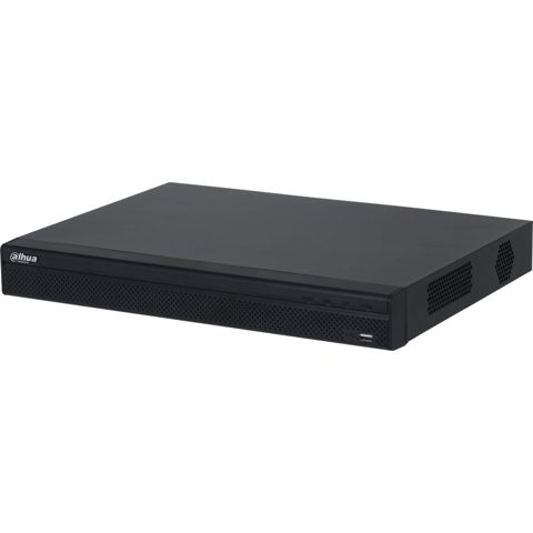NVR 16 canale Dahua NVR4216-4KS3, 12MP, 160 Mbps, SMD Plus, detectie si recunoastere faciala, protectie perimetru, alarma, fara PoE