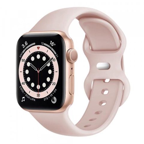 Curea Techsuit W031 pentru Apple Watch 42mm / 41mm / 40mm / 38mm Series, Roz Palid